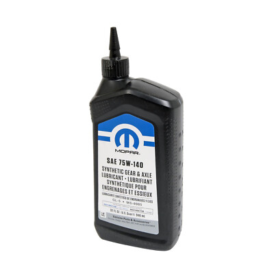 Genuine OEM Mopar SAE 75W-140 MS-8985 1Quart Differential Oil For Wrangler 1500