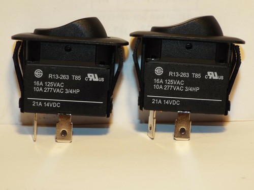 2 Euro Style Waterproof Rocker Switch R13-263 T85 16A 125VAC 10A 277VAC ...