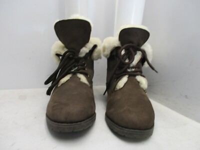 Maine Woods Gazelle Brown Nubuck Leather Lace Lined Ankle  display picture 1