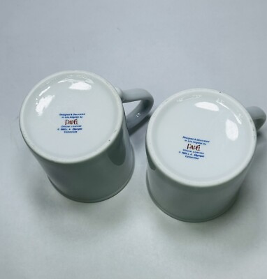 Set Of 2 1984 Official Los Angeles Olympic Games Committee Coffee Mugs By  Papel | eBay