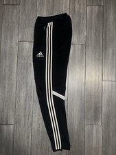 ADIDAS soccer pants clima , Zip Ankle/pockets, Black, Size YXL