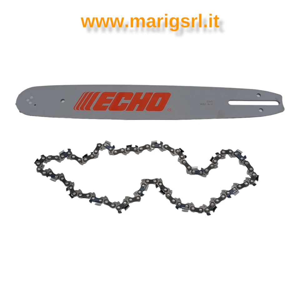 kit barra e catena per motosega originale ECHO 35cm 3/8 1,3 mm52 maglie