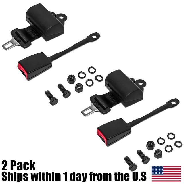 2PK Universal Seat Lap Belt Kits for Club Car Yamaha EZGO Golf Carts