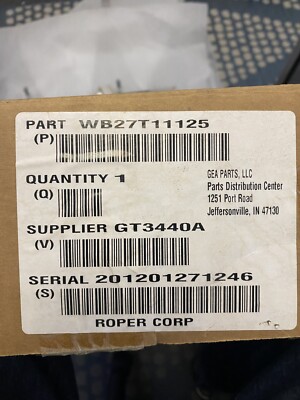 O.E.M. G.E. RANGE GLASS TOUCH PANEL PART # WB27T11125