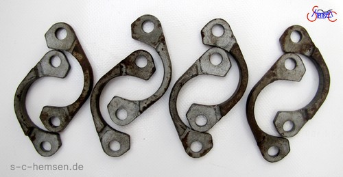 Krümmerbefestigungen für 4- Zylinder- Motorrad