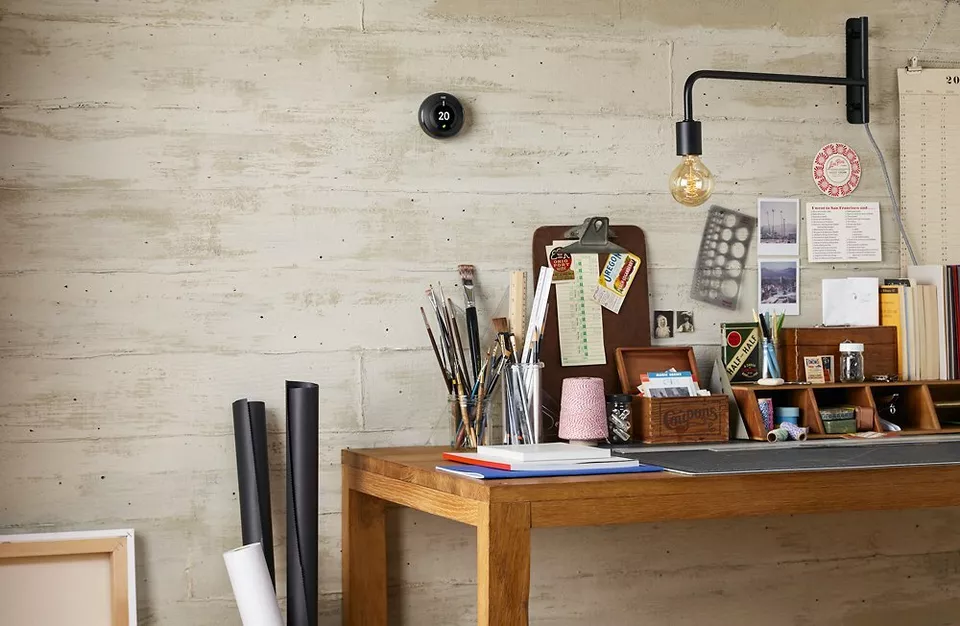 Black Google Nest 3rd Generation Learning Programmable Thermostat Kit T3016US - Image 3 of 4