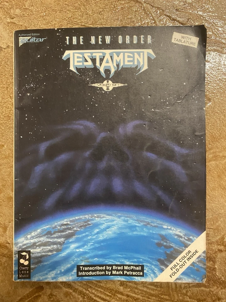🔥💥Testament - The New Order - Guitar Tablature Tab Book - Alex Skolnick - 1991 - Image 2 of 4