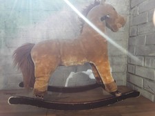 Rocking Horse with sound , Used, Very Good Condition. Soft Saddle Brown  White