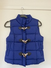 Arizona Jeans Co Kids Puffer Vest Full Zip Toggle Closure Size Medium Blue