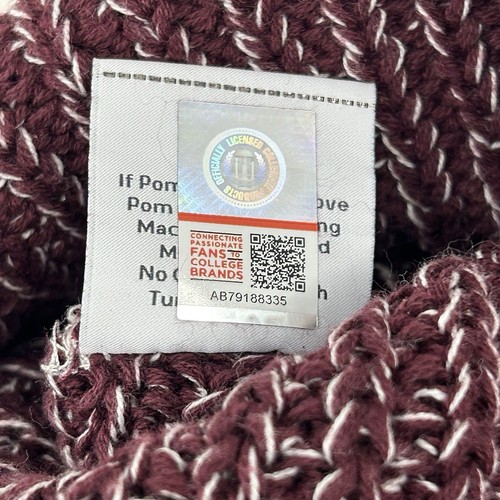 Love Your Melon Minnesota Golden Gophers Beanie unisex bordeaux e bianco nuovo senza etichette - Foto 7 di 8