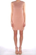Theory Natialee Memorize Dress Rusty Pink NO SLIP LINER 395 Knit Crochet