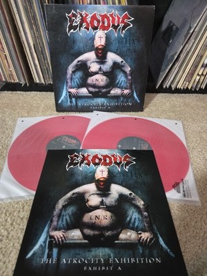 Exodus The Atrocity Exhibition Exhibit A 2lp Red Vinyl 2008 1st Press Insert VG+