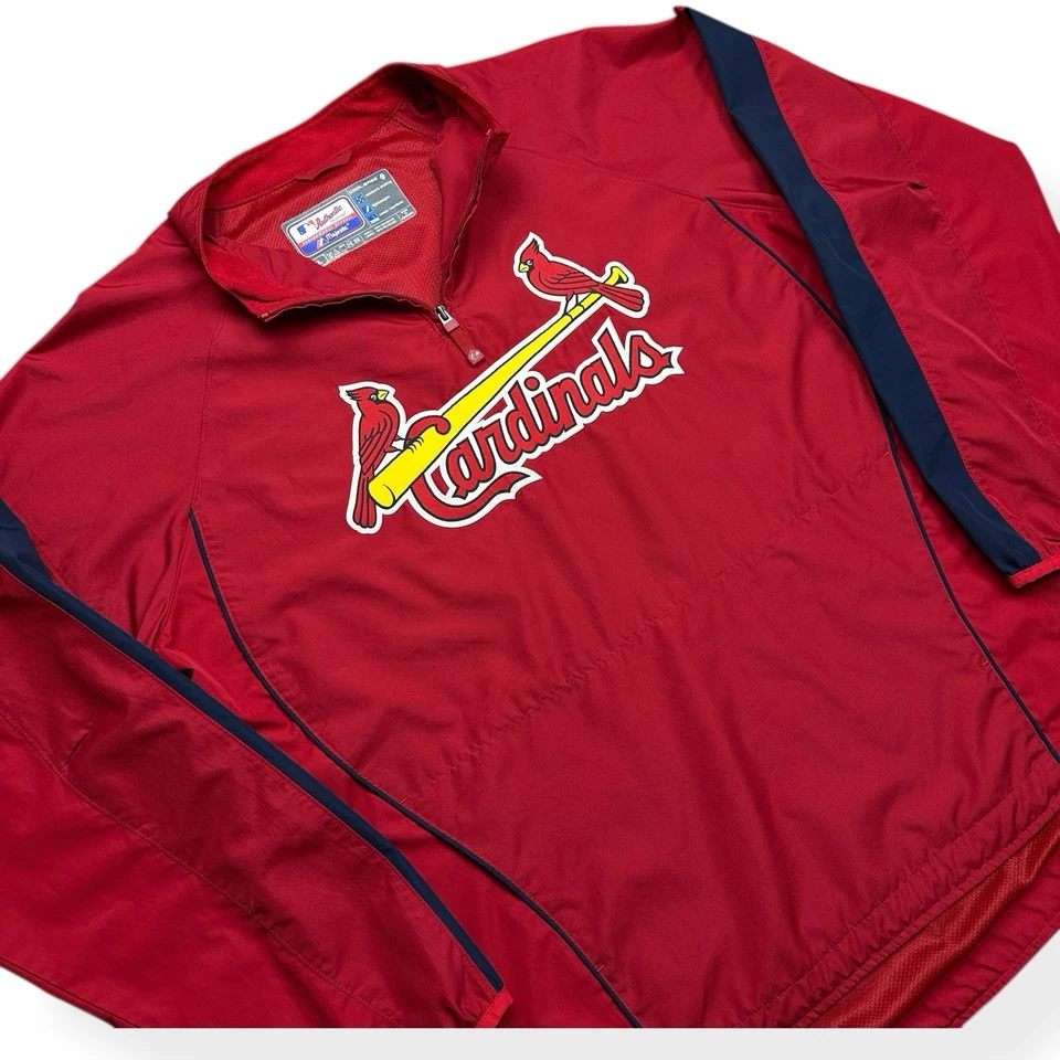 Chaqueta De Colección St Louis Cardinals Majestuosa Colección Auténtica Equipo MLB Para Hombre’s XL Foto 2 de 4