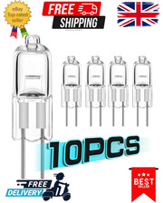 10Pcs G4 Halogen Light Bulbs 10W 20W 12V 2 Pin Two Prong with Prongs Small Mini