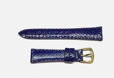 16mm Short Purple Genuine Reptile Watch Band - USA