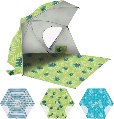 Pop up Beach Umbrella, Portable Beach Tent Shelter, Beach Shade Sun Canopy with
