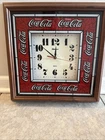 Coca Cola Hanover Electric Clock Vintage Works Great, Glass And Wood, Enjoy