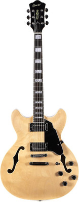 Grote Semi Hollow Electric Guitar Natural Finish Stainless Steel Frets Full