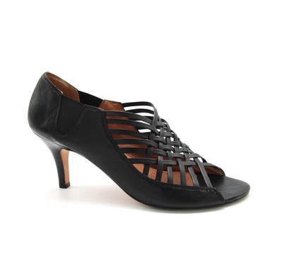 Corso Como Open Toe Strappy Black Sandal Womens Sz 10M Comfort