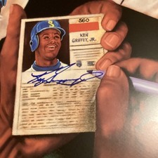 Ken Griffey Jr 棒球MLB 原始亲笔签名海报、印刷品| eBay