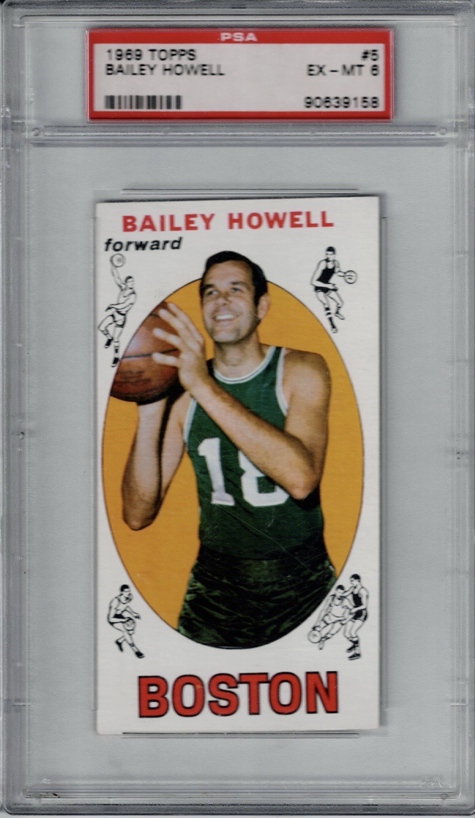 1969 Topps Bailey Howell Boston Celtics Mississippi State PSA 6