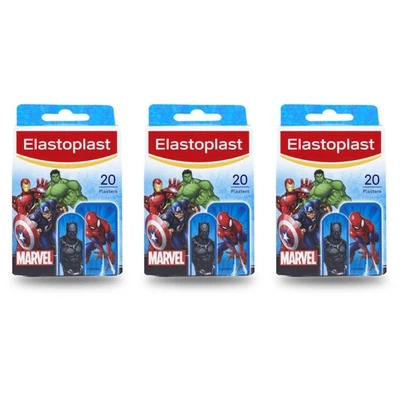 3x Elastoplast Kids Marvel Avengers Kinderpflaster 3 x 20 Stück Vorteilspack - Bild 1 von 4
