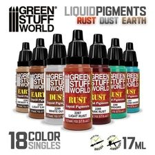 Green Stuff World: LIQUID PIGMENTS - Rust : Dust : Earth - 17ml Singles Pigment