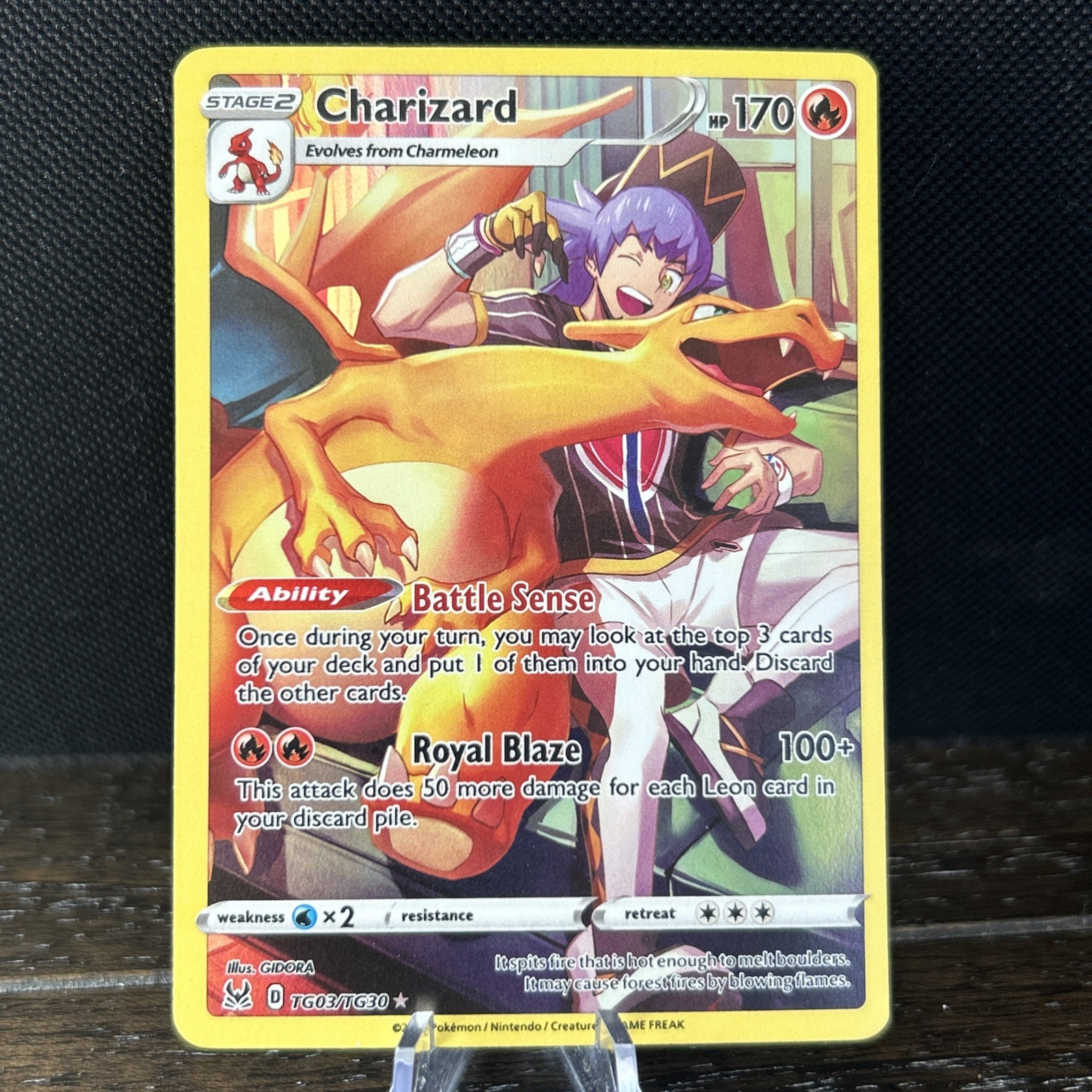 2022 Pokémon TCG • Charizard SWSH11: Lost Origin Trainer Gallery • TG03/TG30 NM