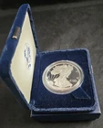 2002-W Proof American Silver Eagle Dollar $1 Box US Mint Bullion