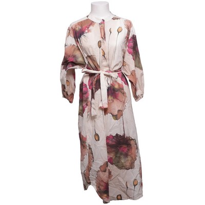 Black Colour, Maxikleid, Größe: S/M, Beige/Mehrfarbig, Baumwolle, Blumen #KOS