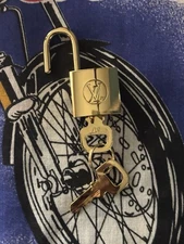 Authentic Louis Vuitton Brass Handbag Lock And Key #318