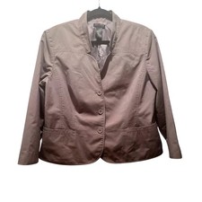 Axcess And Liz Claiborne Women's Stretch Button Up Blazer Size 16