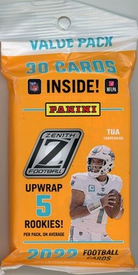 2022 PANINI ZENITH FOOTBALL PACK 30 CARDS