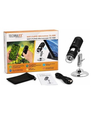 Technaxx TX-158 WiFi FullHD Mikroskop 1000x Digitalmikroskop Smartphone PC OVP