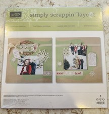 Stampin Up Simply Scrappin Layout Snowflake Season Kit Scrapbook Holidays