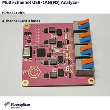 HSCanT USB-CAN(FD) Analyzer 8Mbps USB to 4CH CAN FD Tool Based on HPM5321 Chip