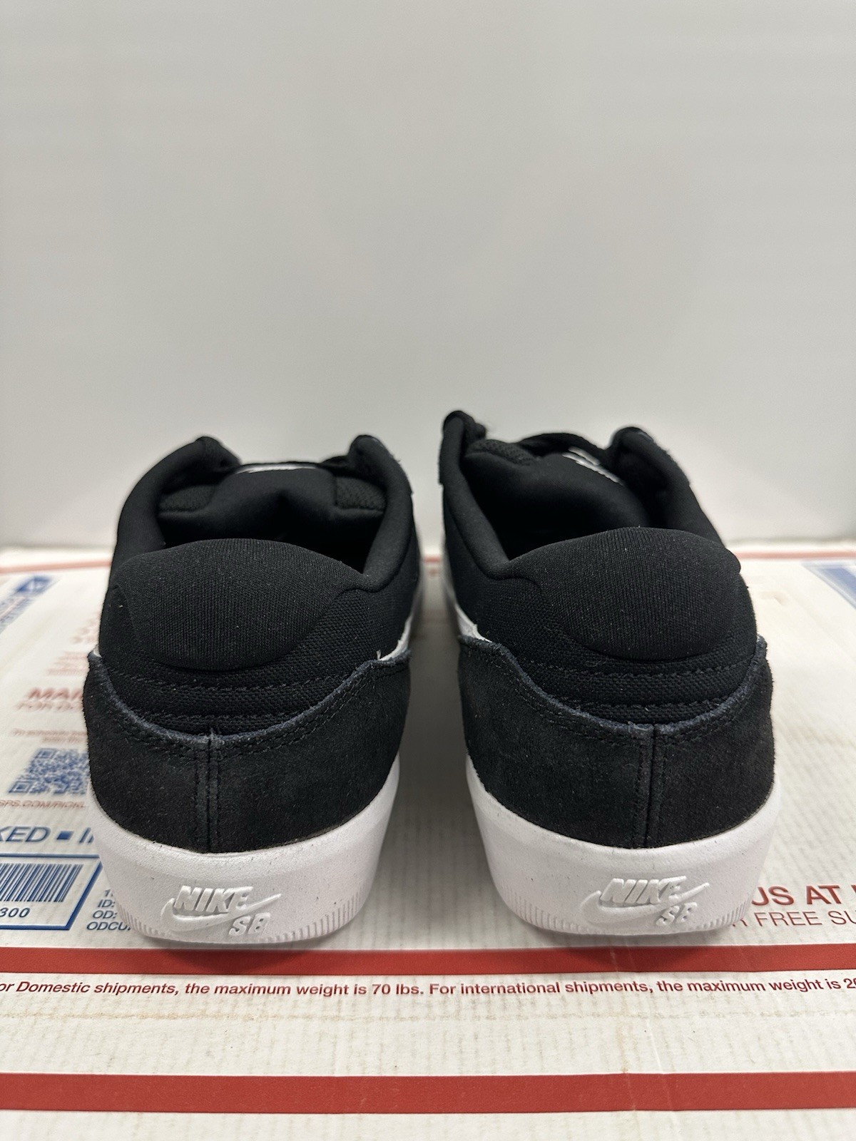 SAOLA Nike SB Force 58 'Black White' CZ2959 001 taglia 9 5