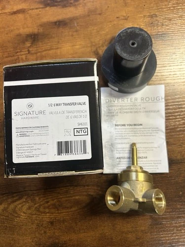 Signature Hardware SH6101 1/2 6 Way Transfer Rough In Valves 475042 - Picture 2 of 3