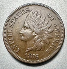 1876  INDIAN CENT   XF    BETTER DATE  #1182