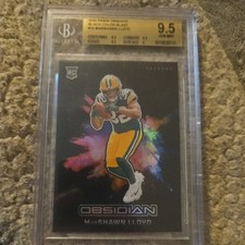 2024 Panini Obsidian - Black Color Blast Marshawn Lloyd #14 (RC)