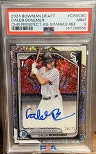 2024 Bowman Draft Caleb Bonemer Chrome Auto Sparkles Refractor 1st #/71 PSA 9!