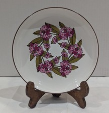 Hornsea Pottery Small Floral Plate/ High sided Dish, Marked Vintage 