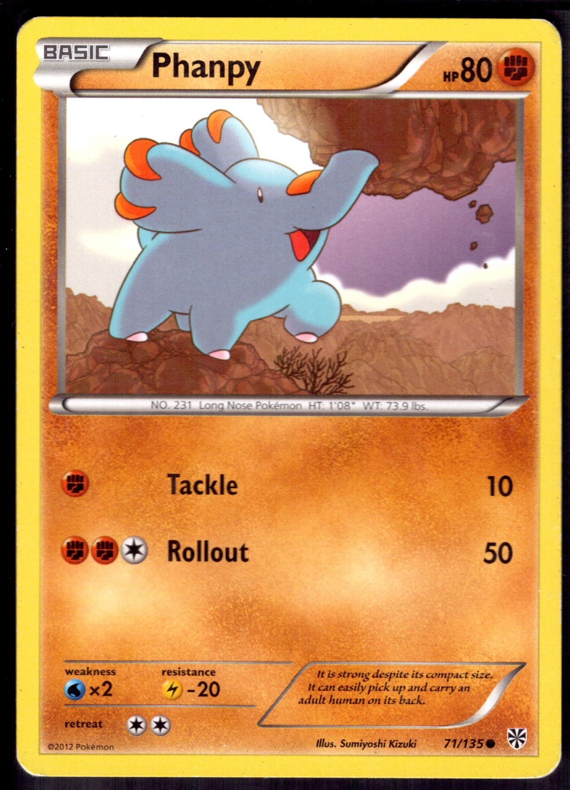 Phanpy 71/135 Plasma Storm