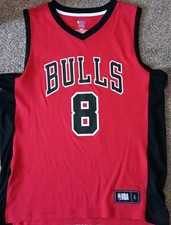 Zach Lavine Chicago Bulls Jersey Mens Large TX3 Cool Red *read*