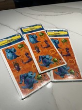Disney Pixar MONSTERS INC Stickers - 3 Sets With 7 Sheets TOTAL 21 Sheets