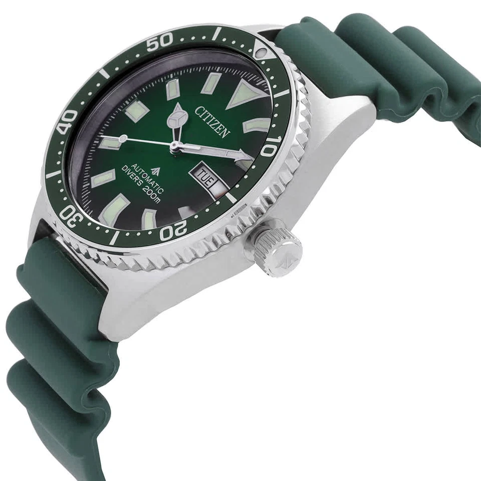 Citizen Promaster Automatic Green Dial Men's Watch NY0121-09X - Image 2 of 3