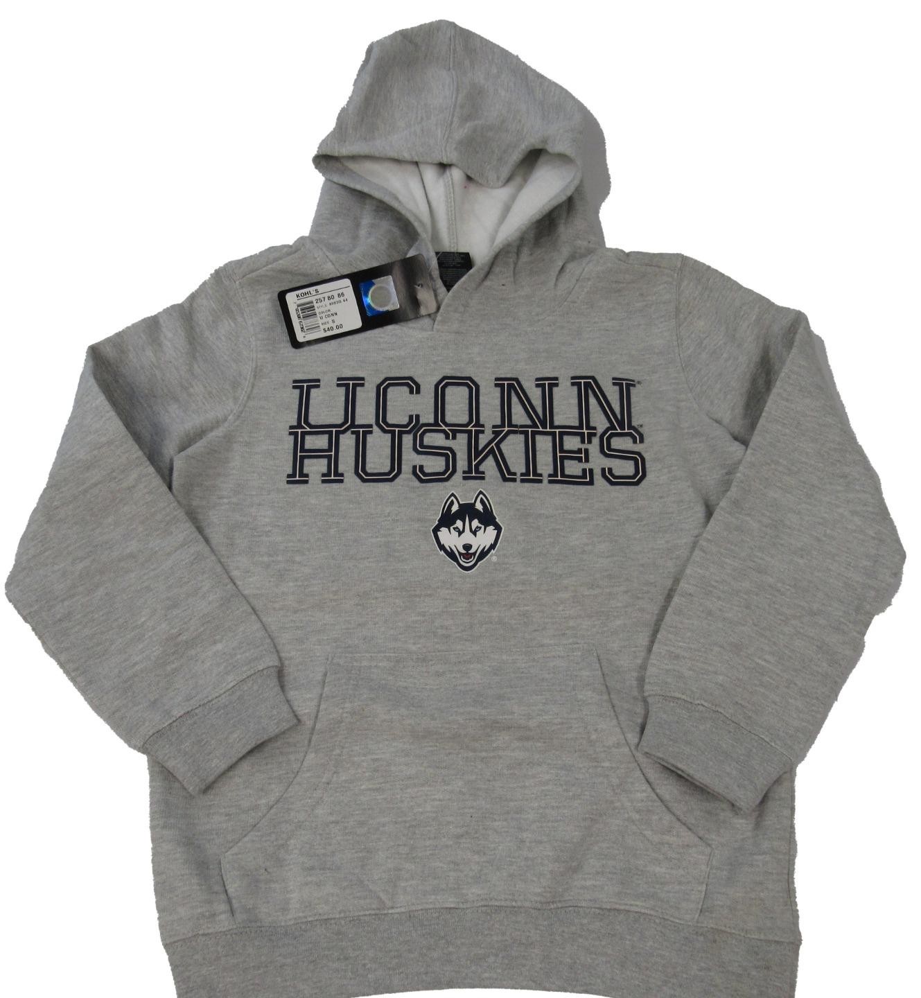 New UCONN Huskies YOUTH Sizes S-M-L-XL Gray Hoodie $40