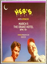HER'S 2019 Gig POSTER Toronto Ontario Concert Canada Invitation To Hers