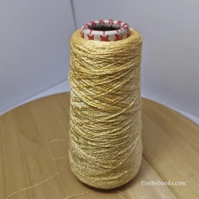 Yeoman machine knitting yarn - sparkly glamour manila gold - 153 grams (C193)