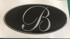SWIFT BESSACARR CARAVAN MOTORHOME OVAL BADGE BLK SILV DENT SCRATCH HIDE EMBLEM